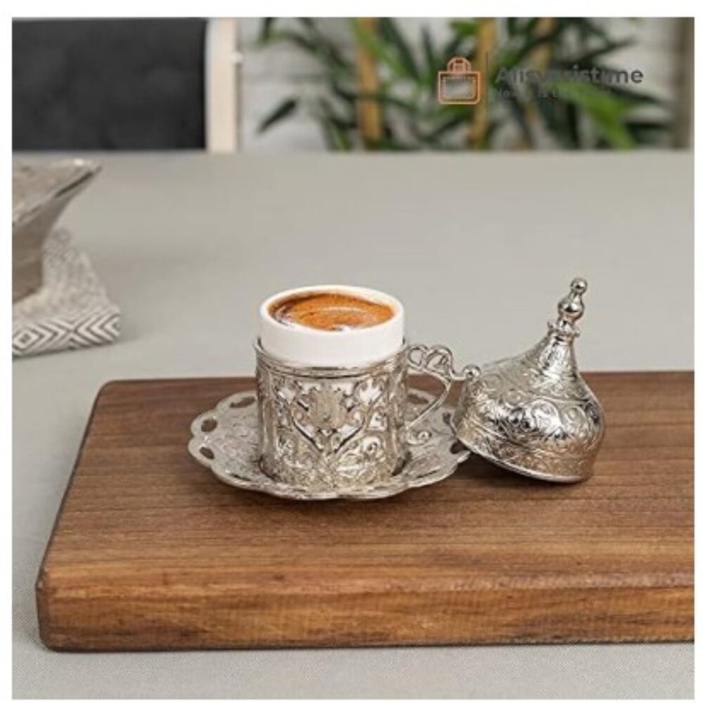 NEW Alisveristime 27 Pc Ottoman Turkish Greek Arabic Coffee Espresso Serving Set - Picture 10 of 14